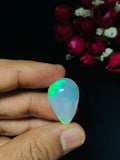 Ethiopian Opal Pear Cabs 24x16 mm size Code #A12 - Weight 15.25 cts AAAA Quality Ethiopian Opal Cabochon