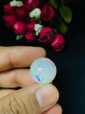 Ethiopian Opal Round Cabs 17 mm size Code #A30 - Weight 14.95 cts AAAA Quality Ethiopian Opal Cabochon