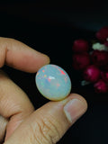 Ethiopian Opal Oval Cabs 20x17 mm size Code #A44 - Weight 19.70 cts AAAA Quality Ethiopian Opal Cabochon