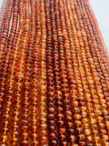 Hessonite Garnet 6mm Roundel Beads , length 16" good quality beads, Origin Mozambique