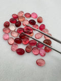 Tourmaline Oval 10x8MM Cabochon ,Tourmaline gemstone loose cabs , Pink Tourmaline cabs . origin Congo mines.