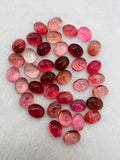 Tourmaline Oval 10x8MM Cabochon ,Tourmaline gemstone loose cabs , Pink Tourmaline cabs . origin Congo mines.