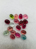 Tourmaline Oval 8X6MM Cabochon ,Tourmaline gemstone loose cabs , Multi Tourmaline cabs . origin Congo mines.