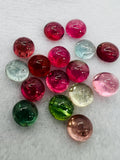 Tourmaline Round 7MM Cabochon ,Tourmaline gemstone loose cabs , Multi Tourmaline cabs . origin Congo mines.