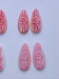 Queen Conch Shell Carving Pear • 15x31 mm Size • Pack of 1 Pair • AAA Quality • Flat Back