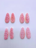 Queen Conch Shell Carving Pear • 15x31 mm Size • Pack of 1 Pair • AAA Quality • Flat Back