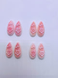 Queen Conch Shell Carving Pear • 15x31 mm Size • Pack of 1 Pair • AAA Quality • Flat Back • (#121122)