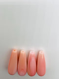 Queen Conch Shell Tear Drop (Half Drill ) • 7x22 mm Size • Pack of 1 Pair • AAA Quality • Flat Back • (#120644)
