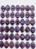 10x14 mm Wampum Quahog Shell Marquise Cabs • Pack of 2 Pcs • AAA Quality • Natural Wampum Shell Cabochon • Flat Back