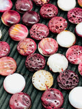 12 mm Purple Spiny Oyster Coin Beads • 40 Cm length • AAA Quality • Natural Spiny Oyster Beads • Purple Color