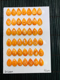 Spiny Oyster Shell Pear Cabs • 8x12 mm Size • Pack of 2 Pcs • AAA Quality • Natural Shell Cabochon