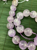 19-22 mm Amethyst Round Beads • Length 40 Cm • Natural Amethyst Beads - Origin Brazil