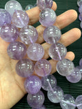 19 mm Amethyst Round Beads • Length 40 Cm • Natural Amethyst Beads - Origin Brazil