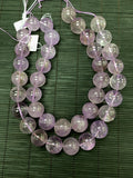 20-22 mm Amethyst Round Beads • Length 40 Cm • Natural Amethyst Beads - Origin Brazil