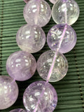 20-22 mm Amethyst Round Beads • Length 40 Cm • Natural Amethyst Beads - Origin Brazil