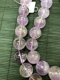 20-22 mm Amethyst Round Beads • Length 40 Cm • Natural Amethyst Beads - Origin Brazil