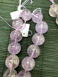 20-22 mm Amethyst Round Beads • Length 40 Cm • Natural Amethyst Beads - Origin Brazil