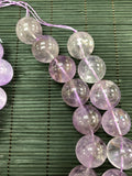 20-22 mm Amethyst Round Beads • Length 40 Cm • Natural Amethyst Beads - Origin Brazil