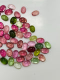 Tourmaline Oval Cabs 4x6 mm Size - Pack of 2 Piece - Natural Tourmaline Cabochons