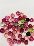Tourmaline Heart Cabs 8 mm Size - Pack of 1 Piece - Natural Tourmaline Cabochons
