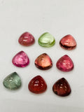 Tourmaline Heart Cabs 9 mm Size - Pack of 1 Piece - Natural Tourmaline Cabochons