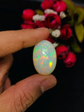 Ethiopian Opal Oval Cabs 26x18 mm size Code #A4 - Weight 25.10 cts AAAA Quality Ethiopian Opal Cabochon