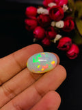 Ethiopian Opal Oval Cabs 23x15 mm size Code #A6 - Weight 15.50 cts AAAA Quality Ethiopian Opal Cabochon