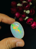 Ethiopian Opal Oval Cabs 21x13 mm size Code #A9 - Weight 30 cts AAAA Quality Ethiopian Opal Cabochon