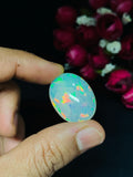 Ethiopian Opal Oval Cabs 26x19 mm size Code #A10 - Weight 19.55 cts AAAA Quality Ethiopian Opal Cabochon