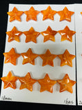 Spiny Oyster Shell Star Cabs • 18/ 20 mm Size • Pack of 1 Pc • AAA Quality • Natural Shell Cabochon • Orange Color