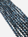 Blue Tiger Eye Round Beads- 10/ 12 mm Size- 40 cm Length AAA quality - Natural Tiger Eye Beads