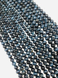 Blue Tiger Eye Round Beads- 10/ 12 mm Size- 40 cm Length AAA quality - Natural Tiger Eye Beads