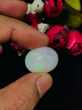 Ethiopian Opal Oval Cabs 20X16 mm size Code #C4 - Weight 15.20 cts AAA Quality Ethiopian Opal Cabochon
