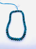 Blue Chrysocolla roundel Beads 10-12 mm - AAA Quality - Natural Chrysocolla Rondelle Beads , Length 14 Inch