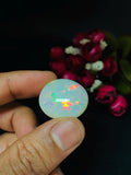 Ethiopian Opal Oval Cabs 20x24 mm size Code #A21 - Weight 22.95 cts AAAA Quality Ethiopian Opal Cabochon