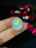 Ethiopian Opal Oval Cabs 20x16 mm size Code #A25 - Weight 14.65 cts AAAA Quality Ethiopian Opal Cabochon