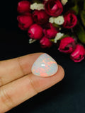 Ethiopian Opal Heart Cabs 20x18 mm size Code #A26 - Weight 14.05 cts AAAA Quality Ethiopian Opal Cabochon