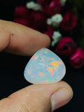 Ethiopian Opal Heart Cabs 20x18 mm size Code #A26 - Weight 14.05 cts AAAA Quality Ethiopian Opal Cabochon