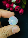 Ethiopian Opal Round Cabs 17 mm size Code #A30 - Weight 14.95 cts AAAA Quality Ethiopian Opal Cabochon