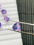 8 mm Lavender Quartz Heart Cut - Pack of 1 Pc - Lavender Color - AAA Quality