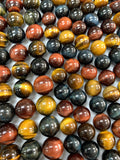6 8 10 12 mm Tiger Eye Round Beads 40 cm Length AAA quality - Natural Red Blue Yellow Tiger Eye Beads - Mix Color Tiger Eye