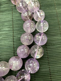20-22 mm Amethyst Round Beads • Length 40 Cm • Natural Amethyst Beads - Origin Brazil