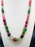 Tourmaline Nugget Necklace - 9x11 to 17x19 mm Size - Code T3 - Weight 337 cts - AAA Quality - Natural Multi Tourmaline Necklace