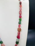 Tourmaline Nugget Necklace - 8x10 to 17x23 mm Size - Code T4 - Weight 381 cts - AAA Quality - Natural Multi Tourmaline Necklace