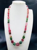 Tourmaline Nugget Necklace - 9x11 to 16x21 mm Size - Code T5 - Weight 348 cts - AAA Quality - Natural Multi Tourmaline Necklace
