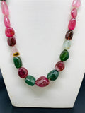 Tourmaline Nugget Necklace - 9x11 to 16x21 mm Size - Code T5 - Weight 348 cts - AAA Quality - Natural Multi Tourmaline Necklace