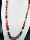 Tourmaline Nugget Necklace - 9x11 to 16x21 mm Size - Code T5 - Weight 348 cts - AAA Quality - Natural Multi Tourmaline Necklace