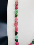 Tourmaline Nugget Necklace - 9X11 TO 21X23 mm Size - Code T6 - Weight 355 cts - AAA Quality - Natural Multi Tourmaline Necklace