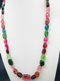 Tourmaline Nugget Necklace - 8x12 to 15x24 mm Size - Code T9 - Weight 283 cts - AAA Quality - Natural Multi Tourmaline Necklace