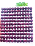 8 mm Purple Spiny Oyster Shell Round Cabs • Pack of 2 Pcs • AAA Quality • Natural Spiny Oyster Shell Cabochon